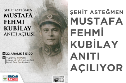 Devrim Şehidi Kubilay Osmangazi’de Anılacak