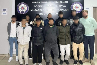 İş yerine baskın: 12 yabancı uyruklu şahıs yakalandı