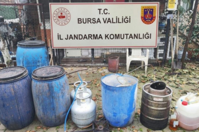 Bursa'da jandarmadan yılbaşı öncesi kaçak içkiye darbe