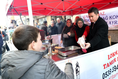Başkan Aydın’dan lokma ikramı