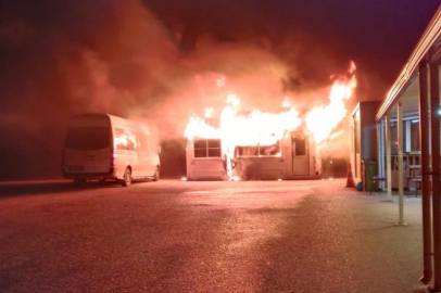 Mudanya'da minibüs duraklarında yangın paniği