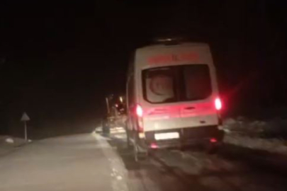 Büyükorhan’da Mahsur Kalan Ambulansın Yolunu Büyükşehir Açtı