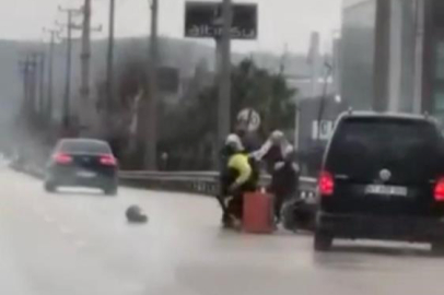 Bursa'da tartıştığı kuryeyi dövdü