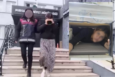 107 suç kaydı olan kadın baza altında yakalandı