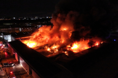 Bursa'da kimyasal kaplama fabrikasında çıkan yangın kontrol altına alındı