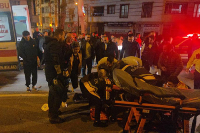 Motosiklet yayaya çarptı: 2 yaralı