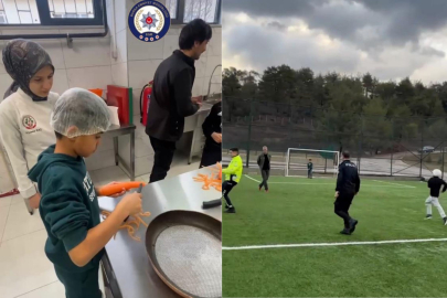 Harmancık’ta Gönül Köprüsü: Polis ve Çocuklar Aynı Mutfakta