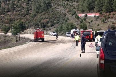 Orhaneli yolunda feci kaza: Yaşlı çifti ölüm ayırdı