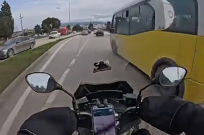 Kask kamerası dehşeti kaydetti: ölümle arasında sadece saniyeler kaldı