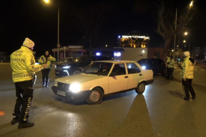 Bursa'da trafikte gece denetimi
