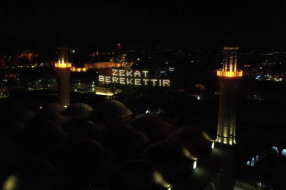 Ulucami'nin yeni mahyası Uludağ'dan görülüyor