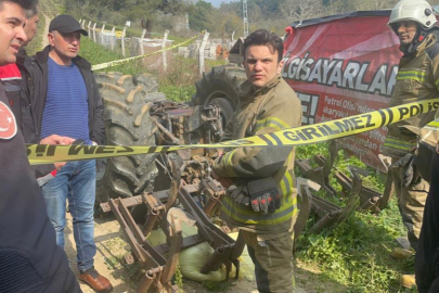 Bursa'da devrilen traktörün altında kalan sürücü hayatını kaybetti