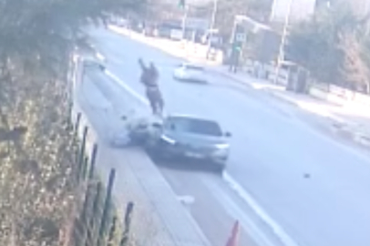 Cinayet gibi kaza güvenlik kamerasında