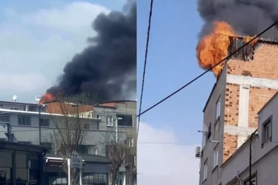 Bursa'da çatı katı alevlere teslim oldu