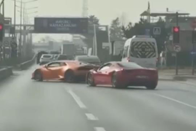 Bursa'da Lamborghini ve Ferrari sürücülerine 100 bin TL ceza