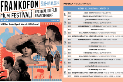 Frankofon Film Festivali Nilüfer’de sinemaseverlerle buluşuyor