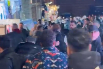 Onlarca kişi birbirine girdi; Kapalı Çarşı’da meydan muharebesi