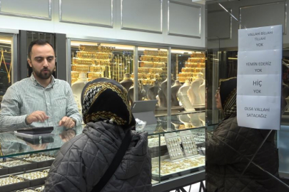 Kuyumcu Çareyi Cama O Yazıyı Asmakta Buldu: "Vallahi Billahi Yok"