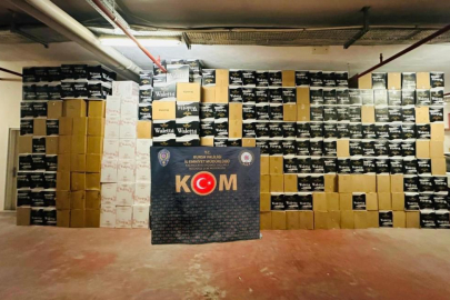 Bursa'da Dev Operasyon: 6 Milyon 360 Bin Kaçak Makaron Ele Geçirildi!