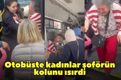 Otobüste kadınlar şoförün kolunu ısırdı