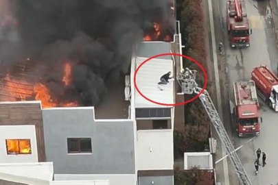 Bursa'daki Çatı Yangınında Can Pazarı