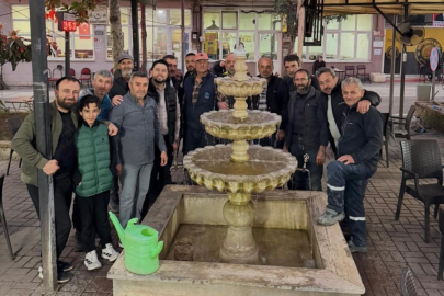 Demirci Mahallesi’nde örnek dayanışma: Dağın zirvesinden şadırvanlara 3 kilometrelik "hayır" hattı