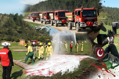 Yeşil vatan neferleri, bu sefer söndürmek için değil yarışmak için ter döktü