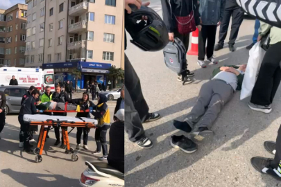 Motosiklet ile bisiklet çarpıştı, 3 kişi yaralandı