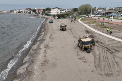 Plajlar yaza hazır hale getiriliyor