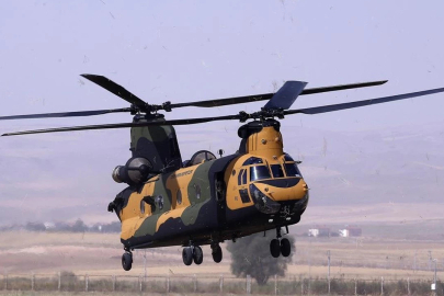 Ankara'da nakliye helikopteri düştü