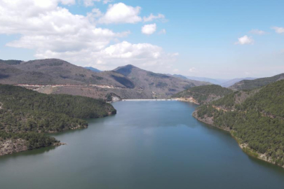 Son yağışlar Nilüfer Barajı'nı doldurdu, dereler coştu