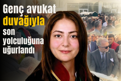 Genç avukat duvağıyla son yolculuğuna uğurlandı