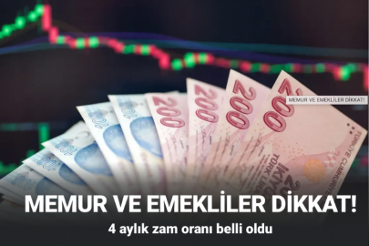 4 Aylık zam oranı belli oldu