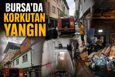 Bursa'da korkutan yangın