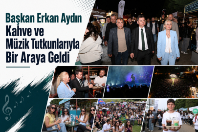 Başkan Erkan Aydın Kahve ve Müzik Tutkunlarıyla Bir Araya Geldi
