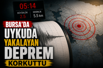 Bursa'da uykuda yakalayan deprem korkuttu
