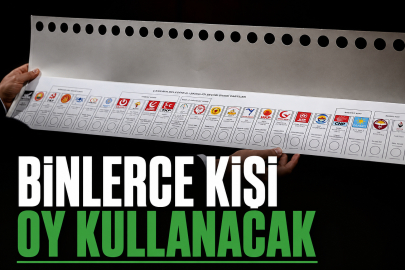 Binlerce kişi oy kullanacak