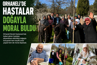 Orhaneli’de Hastalar Doğayla Moral Buldu