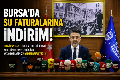 Bursa’da su faturalarına indirim
