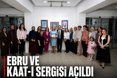 Ebru ve kaat-ı sergisi açıldı