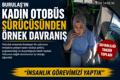 BURULAŞ’ın kadın otobüs sürücüsünden örnek davranış