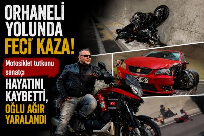 Orhaneli yolunda feci kaza: Motosiklet tutkunu sanatçı hayatını kaybetti, oğlu ağır yaralandı