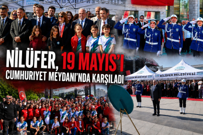 Nilüfer, 19 Mayıs’ı Cumhuriyet Meydanı’nda karşıladı