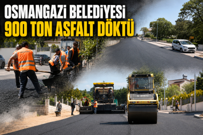 Osmangazi Belediyesi 900 Ton Asfalt Döktü