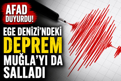 AFAD duyurdu! Ege Denizi'ndeki deprem Muğla'yı da salladı