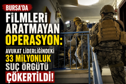Bursa'da Filmleri Aratmayan Operasyon: Avukat Liderliğindeki 33 Milyonluk Suç Örgütü Çökertildi!