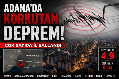 Adana'da korkutan deprem! Çok sayıda il sallandı