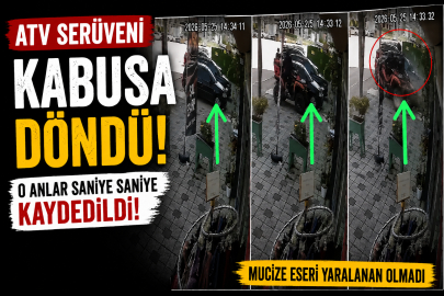 Takla atan ATV'deki 2 çocuk yaralandı