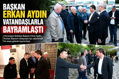 Başkan Erkan Aydın Vatandaşlarla Bayramlaştı
