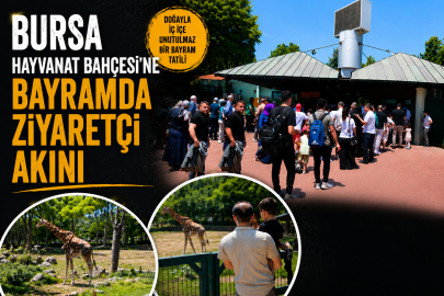 Bursa Hayvanat Bahçesi'ne bayramda ziyaretçi akını